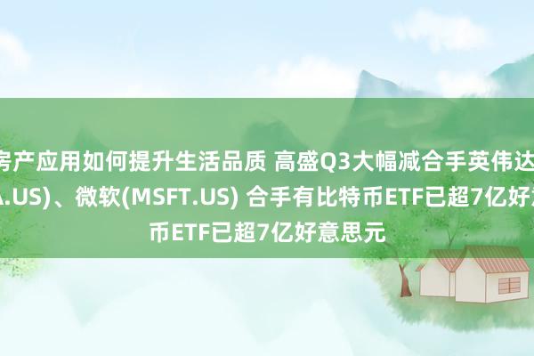 房产应用如何提升生活品质 高盛Q3大幅减合手英伟达(NVDA.US)、微软(MSFT.US) 合手有比特币ETF已超7亿好意思元