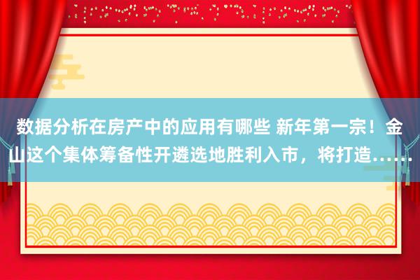 数据分析在房产中的应用有哪些 新年第一宗！金山这个集体筹备性开遴选地胜利入市，将打造……