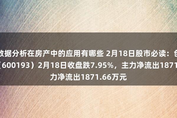 数据分析在房产中的应用有哪些 2月18日股市必读：创兴资源（600193）2月18日收盘跌7.95%，主力净流出1871.66万元