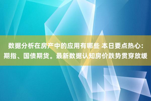 数据分析在房产中的应用有哪些 本日要点热心：期指、国债期货。最新数据认知房价跌势贯穿放缓